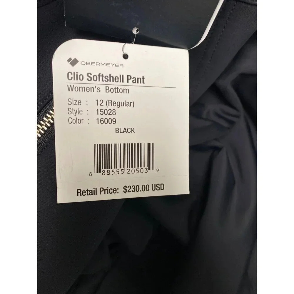 Obermeyer Clio Softshell Womens Ski Pants Winter Snow Size 12 Style 15028 New - Picture 13 of 14